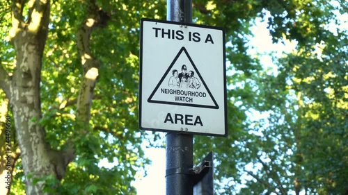 Neighbourhood Watch Area Sign photo