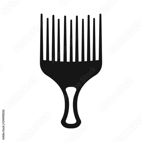 Vector illustration of brush and hair symbol. Collection of brush and hairbrush stock symbol for web.