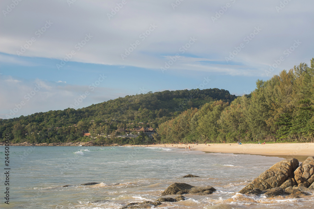Afternoon beach The atmosphere is bright. at Nai Thon Beach Phuket Thailand Afternoon beach The atmosphere is bright. at Nai Thon Beach Phuket Thailand