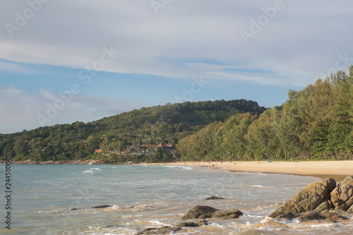 Afternoon beach The atmosphere is bright. at Nai Thon Beach Phuket Thailand