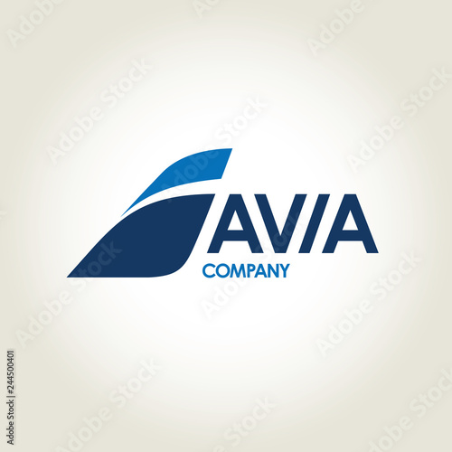 avia company vector logo photo