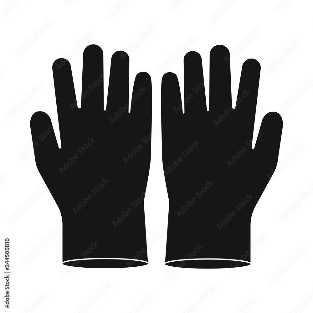 Isolated object of glove and winter sign. Set of glove and equipment stock vector illustration. Isolated object of glove and winter sign. Set of glove and equipment stock vector illustration.