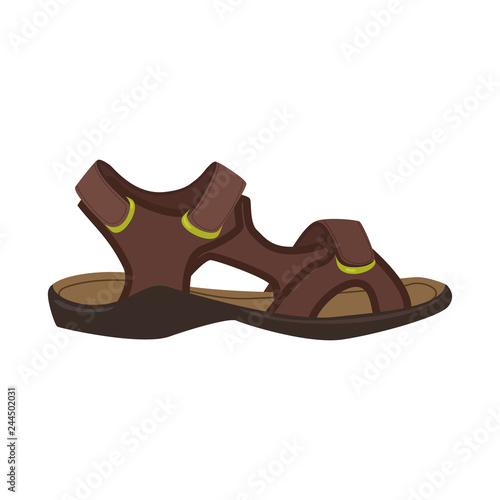 Vector design of shoe and footwear symbol. Set of shoe and foot vector icon for stock.