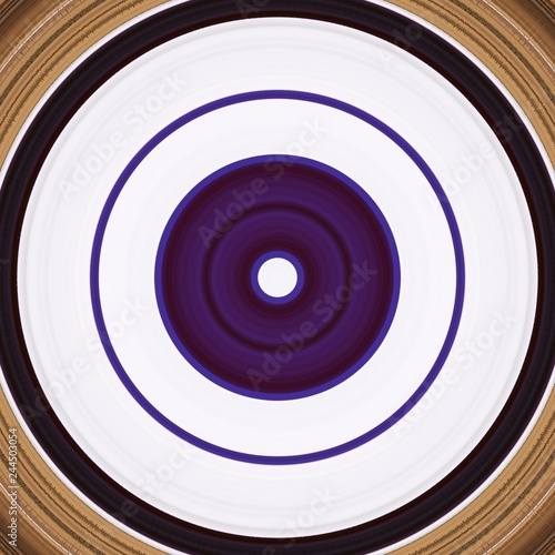 Minimalistic art retro styled circle