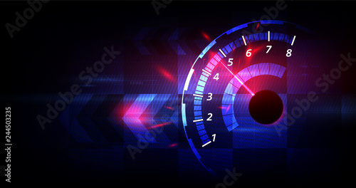 Racing speed background, vector illustration abstraction in car track