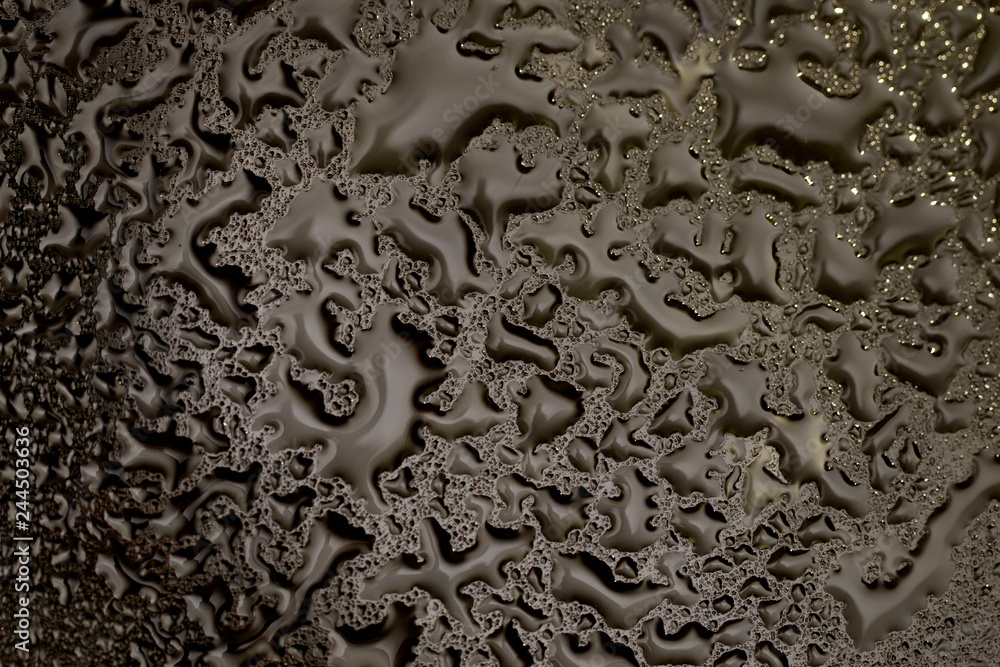 drops of water on the glass drops of water on the glass
