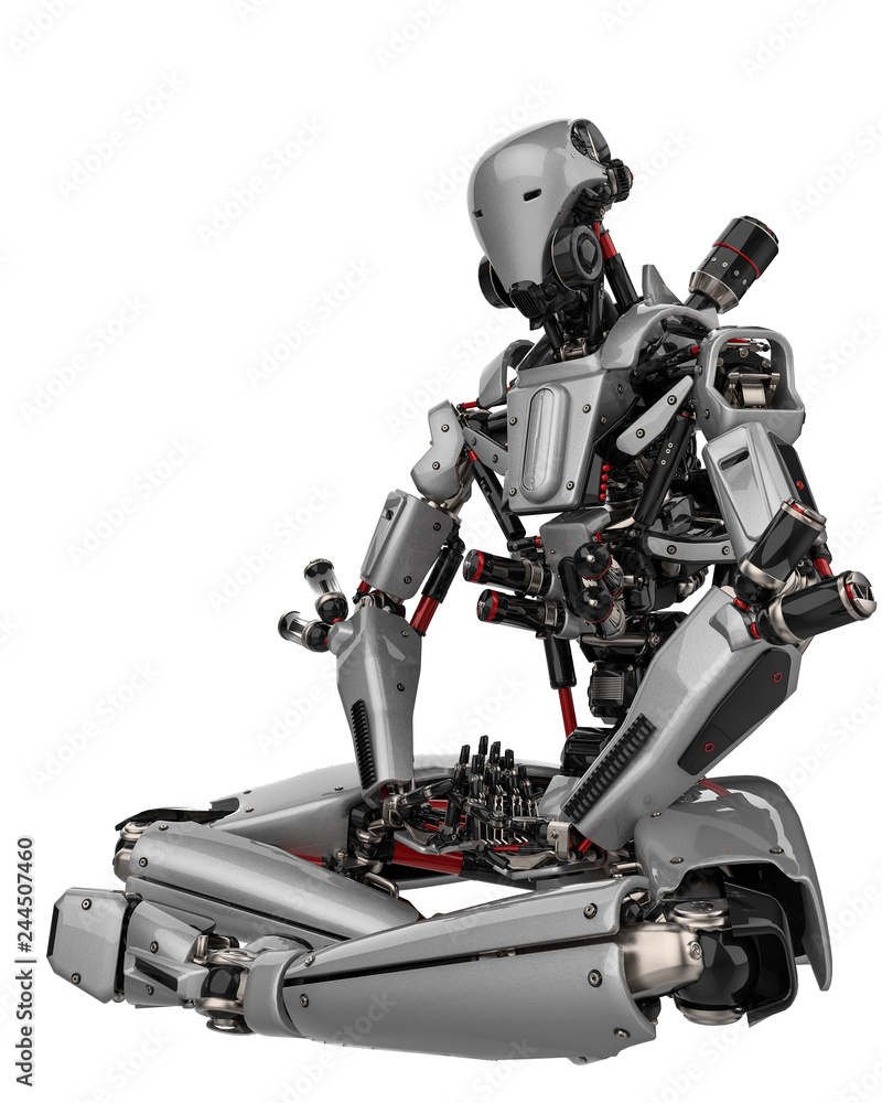mega robot super drone in a white background mega robot super drone in a white background