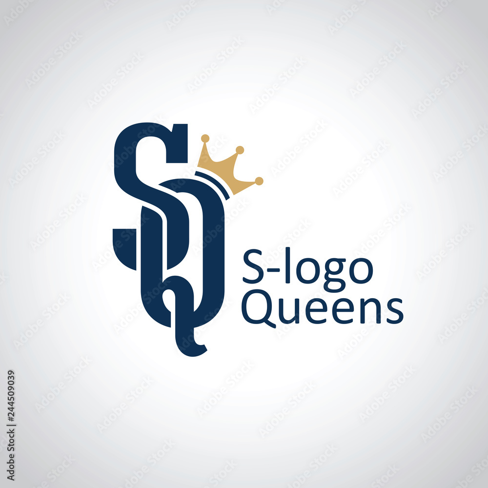 S-logo Queens. SQ letters S-logo Queens. SQ letters