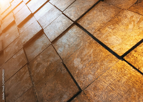 Fototapeta gold color technology symetric pattern background