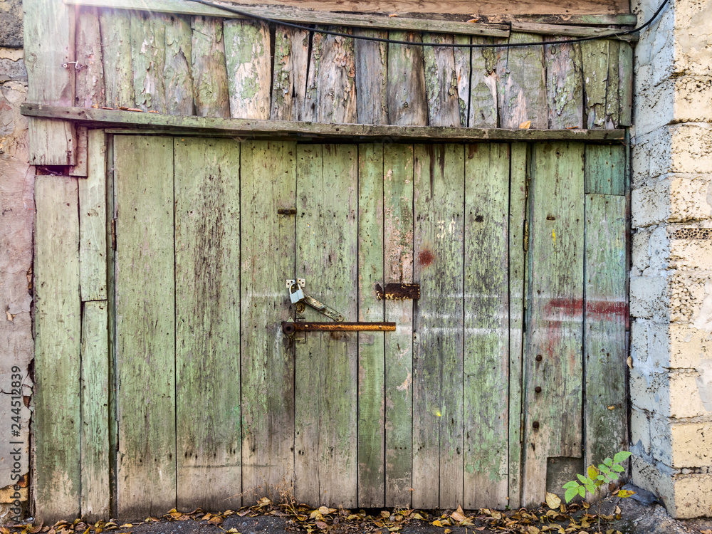 Old wooden gate