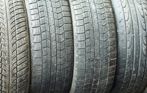 satcks of used tires unsafe for public roads