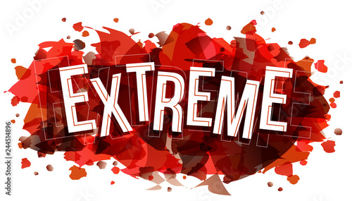 Extreme word vector creative illustration