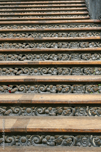 Nantes France 10-09-2018. Staircase in the passage Pommeraye in the city of Nantes in France