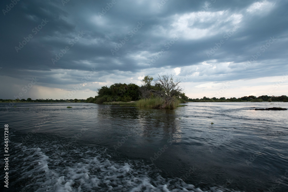 Island on the zambezi river