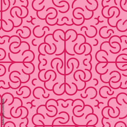 Brain pattern. Brains background. texture vector illustration
