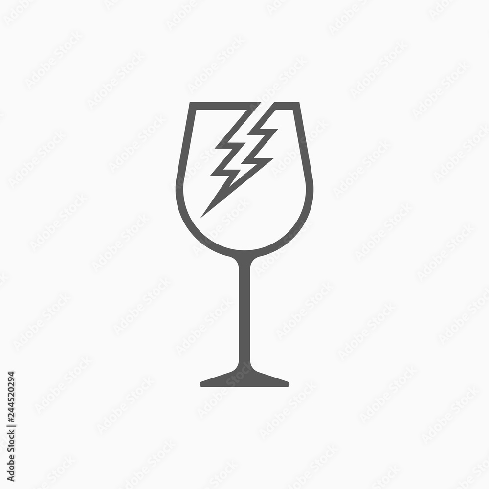 fragile icon, fragile vector fragile icon, fragile vector