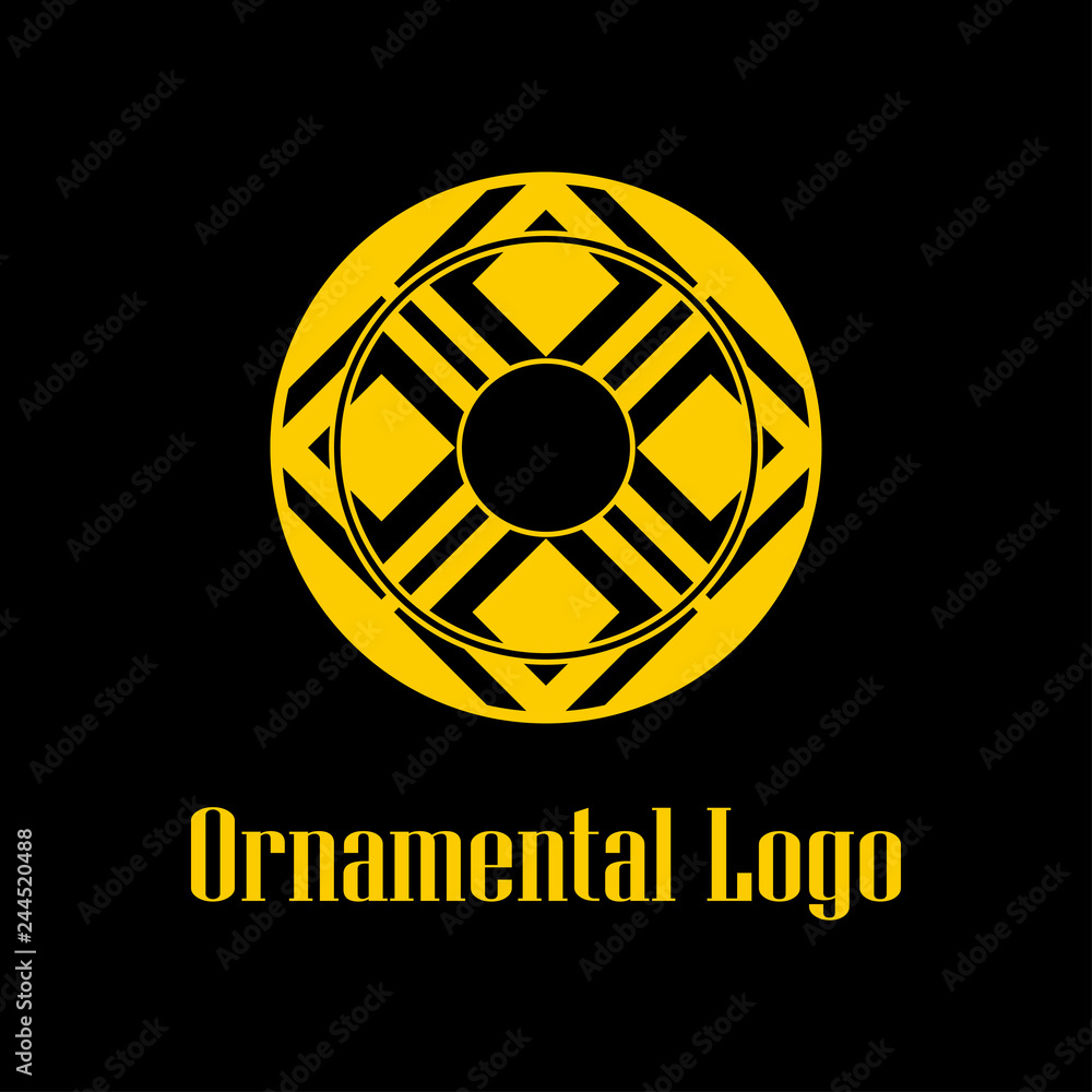 Geometrical art. Circle ornamental logo icon. Deco vector design. Geometrical art. Circle ornamental logo icon. Deco vector design.