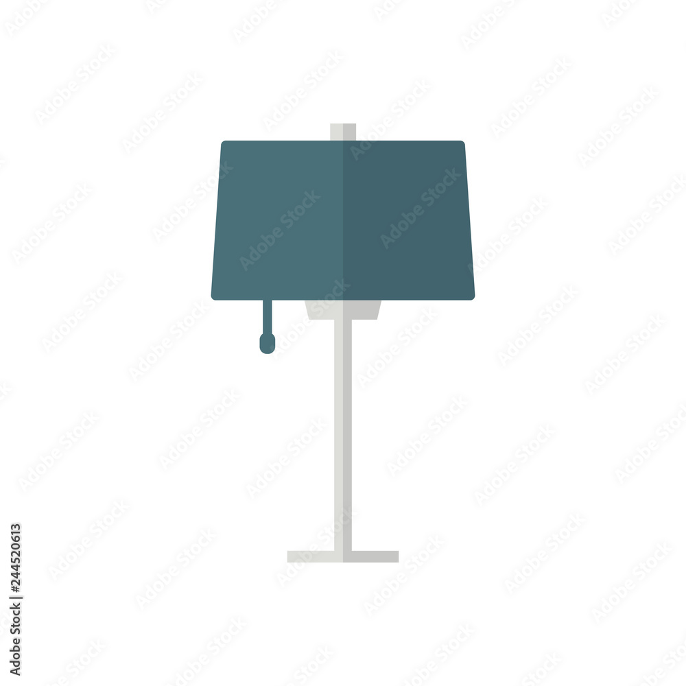 Table lamp Flat Icon.Furniture and apartment logo.Vector Illustration Table lamp Flat Icon.Furniture and apartment logo.Vector Illustration