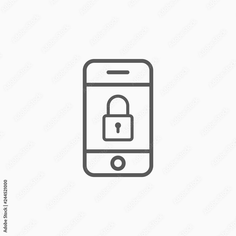 security mobile icon security mobile icon