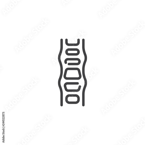 Bacillus bacterium line icon. linear style sign for mobile concept and web design. Bacillus cereus outline vector icon. Symbol, logo illustration. Pixel perfect vector graphics