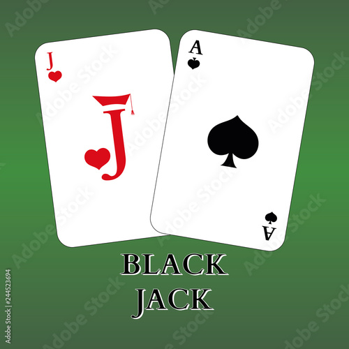 Playing cards. Blackjack