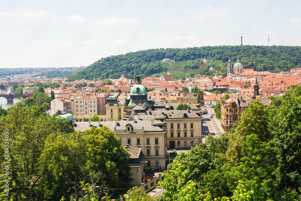 Prague cityscape in a summertime, Czech Republic.