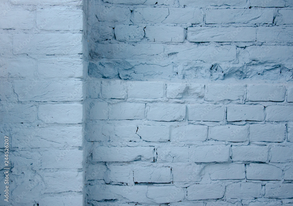 Fototapeta premium loft texture for background, creative texture for loft style decoration, wall with blue brick