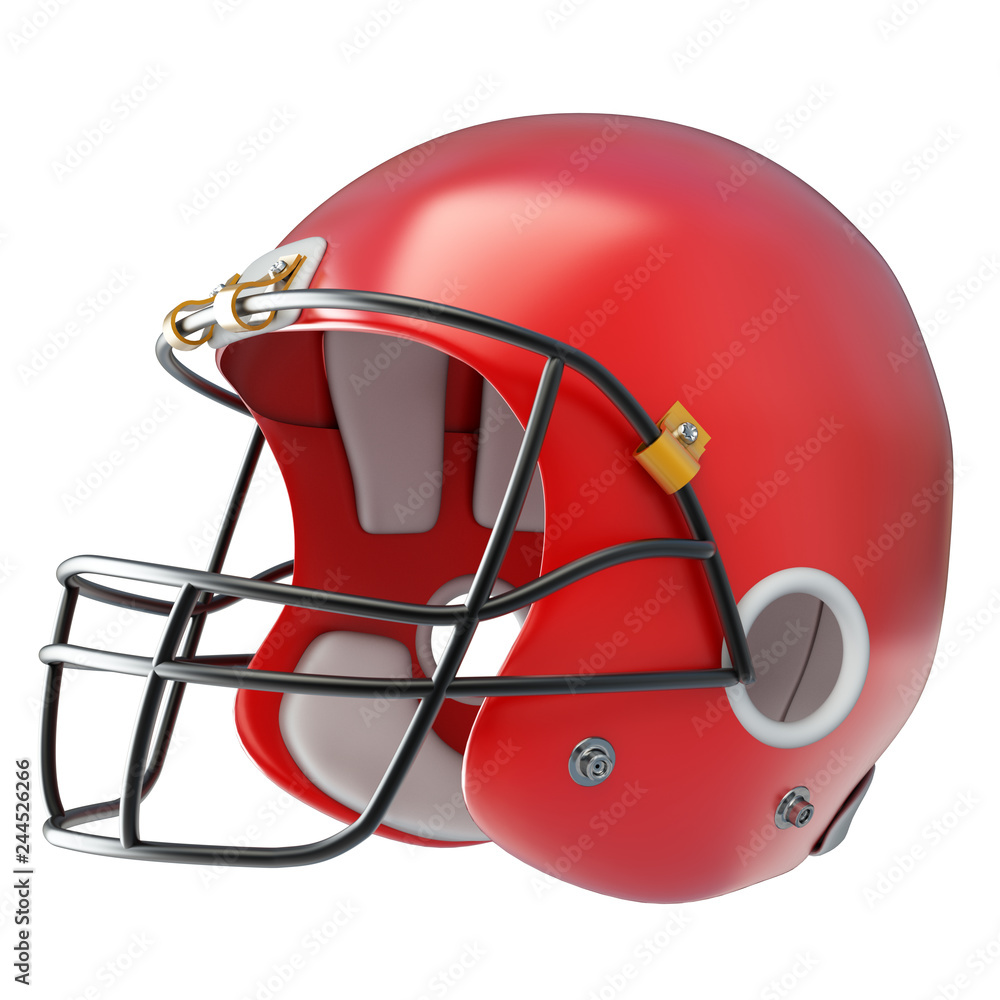Fototapeta premium American football helmet isolated on a white background. 3d