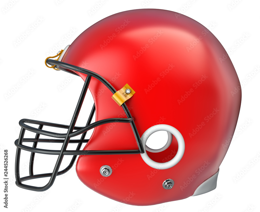 Fototapeta premium American football helmet isolated on a white background. 3d