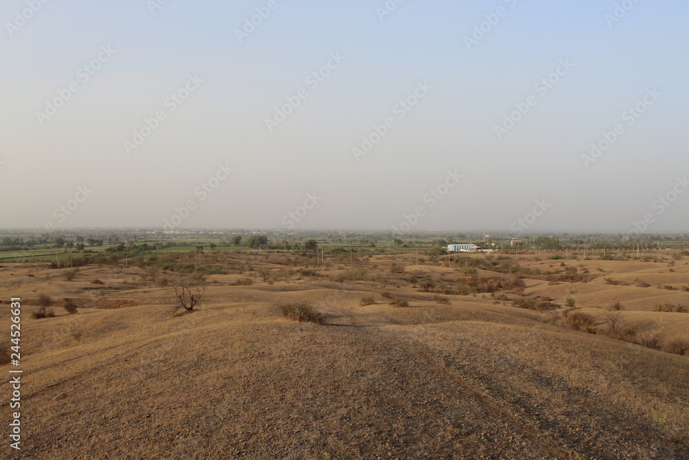 Barren Landscape of desert