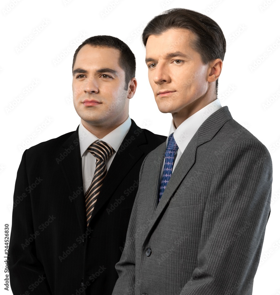 Two Confident Businessmen, Isolated Two Confident Businessmen, Isolated