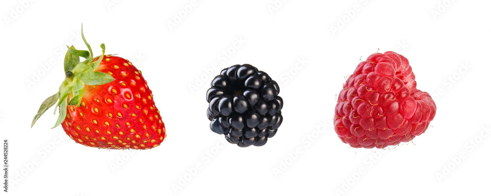 Collection of mixed berries. Collection of mixed berries.
