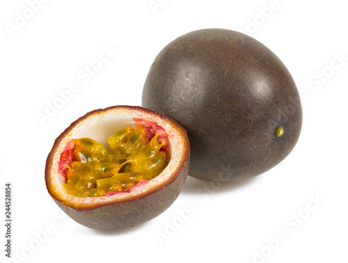 passion fruit isolated on white