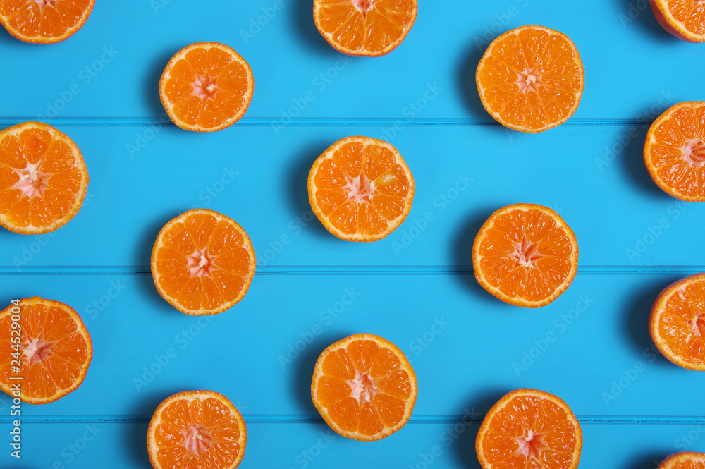 Oranges on wood background Oranges on wood background