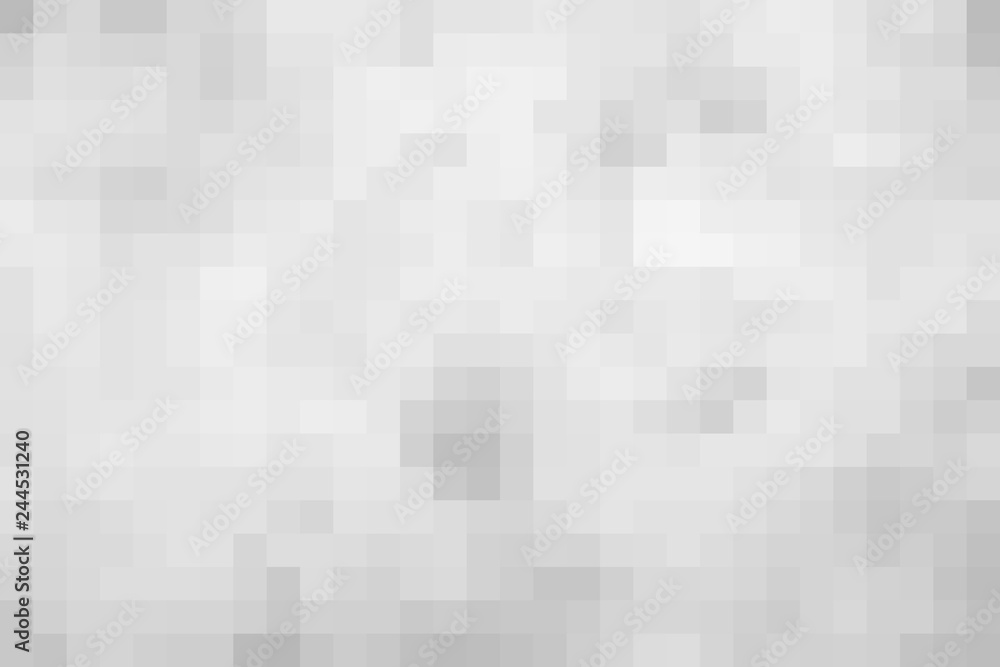 Digital art Mosaic White and gray squares graphic abstract background ideas for your design banners , book, abstract shape Website work, stripes, tiles, background texture wall with copy spaces.