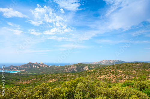 Roccapina beach landscape, Corsica island