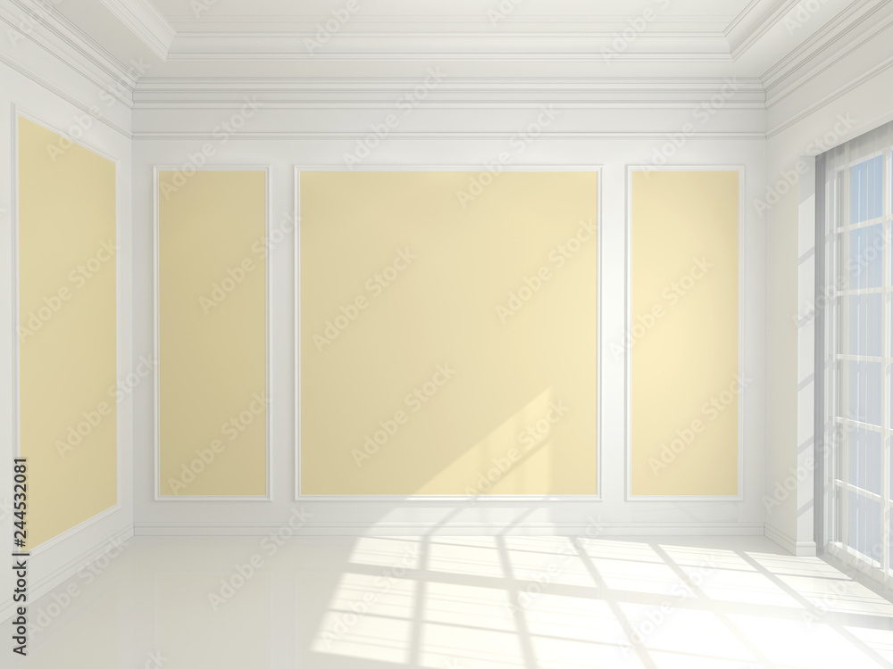 Obraz premium Empty classic interior