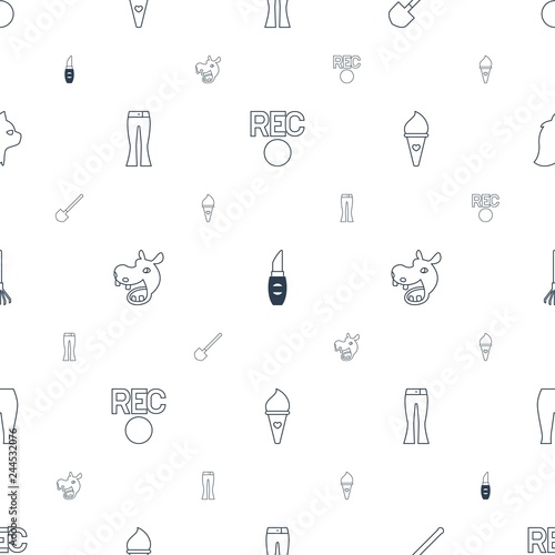 drawing icons pattern seamless white background