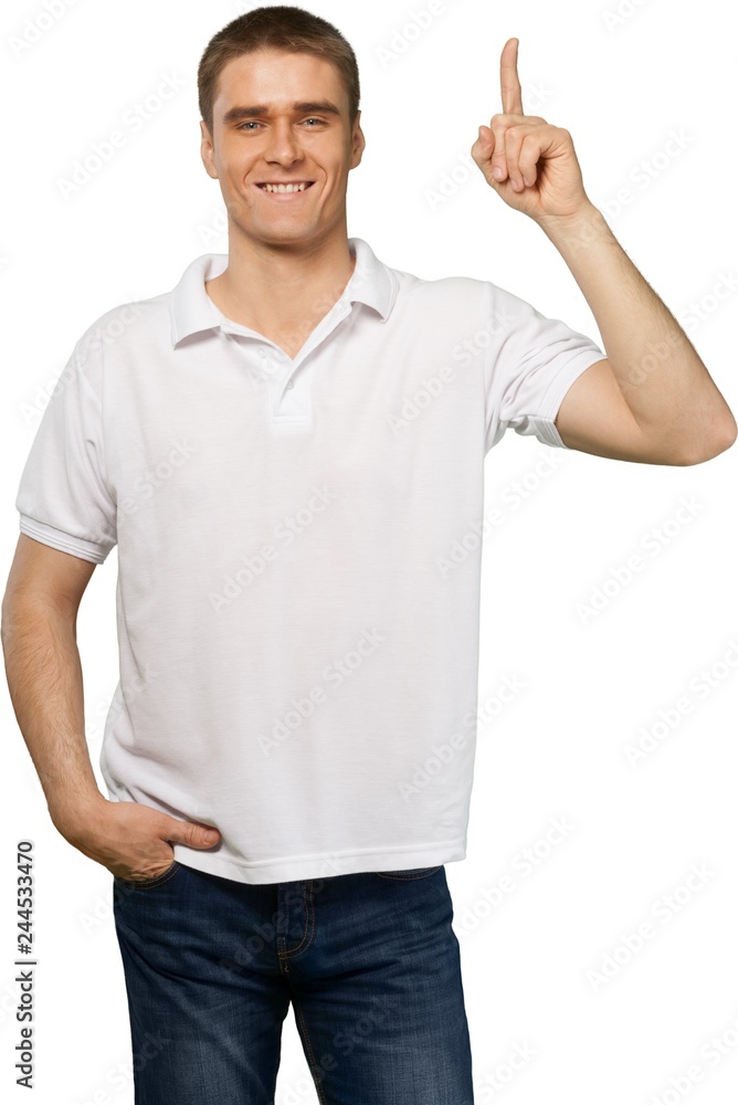 handsome young man portrait with an idea handsome young man portrait with an idea