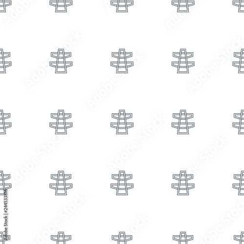 pylon icon pattern seamless white background