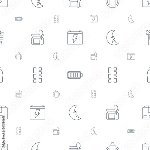 full icons pattern seamless white background