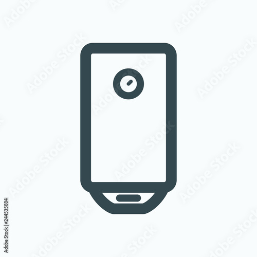 Water heater icon, heating tank water boiler icon