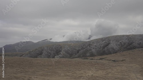 冬の草千里ヶ浜