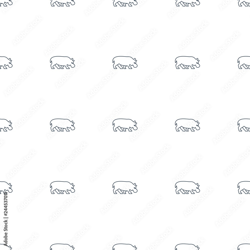 hippopotamus icon pattern seamless white background hippopotamus icon pattern seamless white background