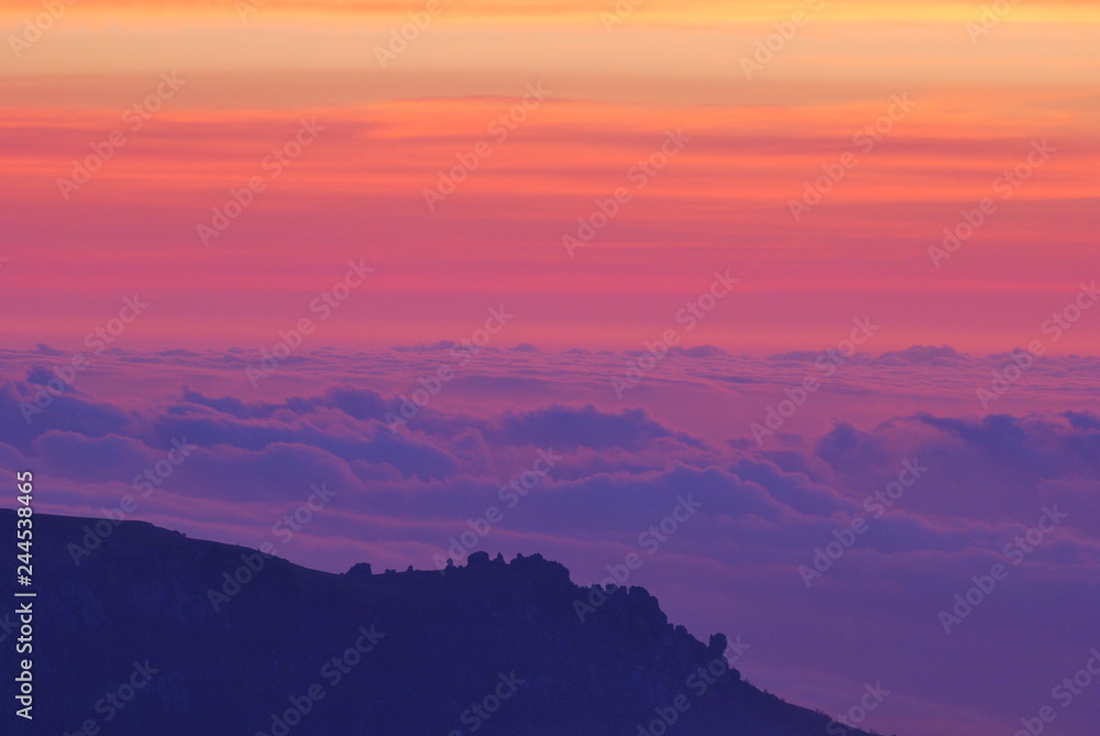 Fototapeta premium Pink After Sunset Sky