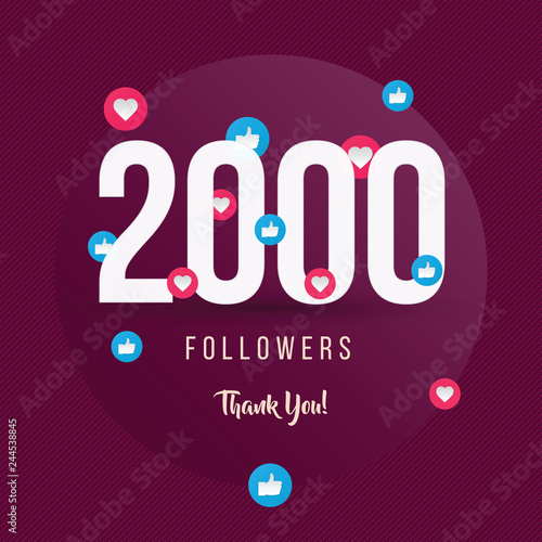 2000 Followers Thank You, Post