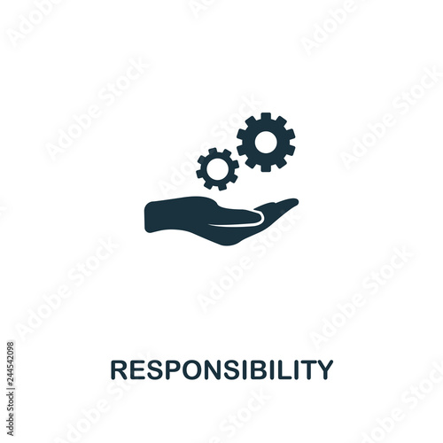 Responsibility icon. Premium style design from personality icon collection. Pixel perfect Responsibility icon for web design, apps, software, print usage