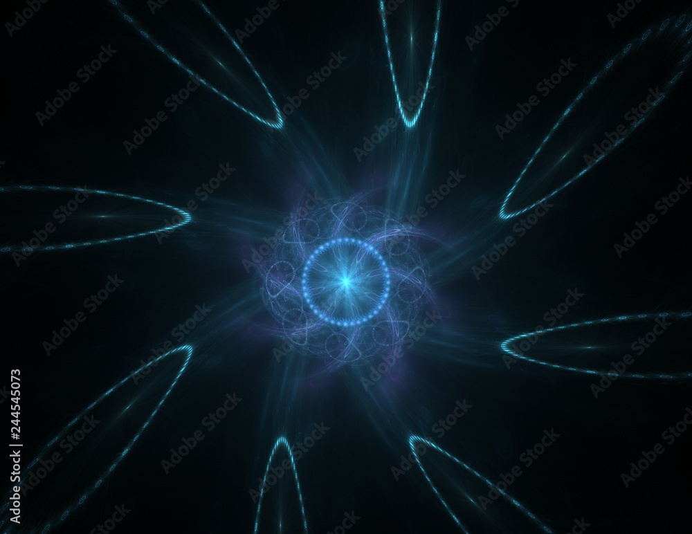 Abstract fractal color background with crossing circles and oval. Motion illustration. Abstract fractal color background with crossing circles and oval. Motion illustration.