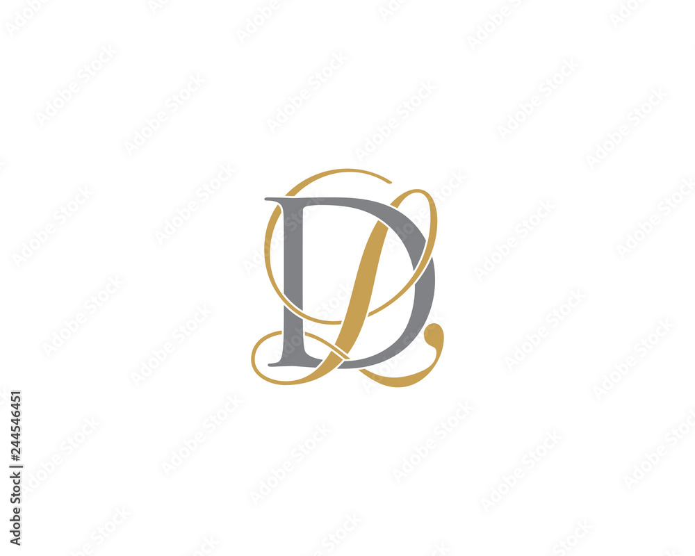 DL LD Letter Logo Icon 002 - obrazy, fototapety, plakaty 