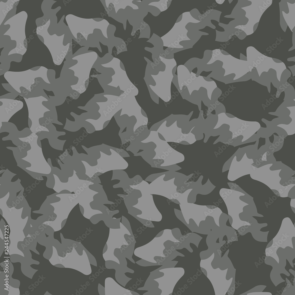Urban camouflage of various shades of grey and green colors Urban camouflage of various shades of grey and green colors